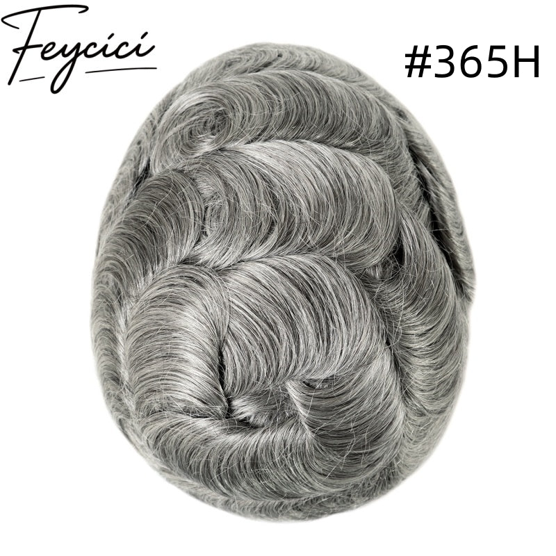 8*10' Mono With Poly Hair System for Men –Natural Hair Piece 130% Density -Free Style13