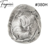 8*10' Mono With Poly Hair System for Men –Natural Hair Piece 130% Density -Free Style14