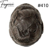 8*10' Mono With Poly Hair System for Men –Natural Hair Piece 130% Density -Free Style15