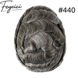 8*10' Mono With Poly Hair System for Men –Natural Hair Piece 130% Density -Free Style17