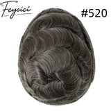 8*10' Mono With Poly Hair System for Men –Natural Hair Piece 130% Density -Free Style19
