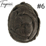 8*10' Mono With Poly Hair System for Men –Natural Hair Piece 130% Density -Free Style20