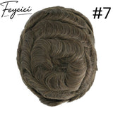 8*10' Mono With Poly Hair System for Men –Natural Hair Piece 130% Density -Free Style21