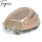 8*10' Mono With Poly Hair System for Men –Natural Hair Piece 130% Density -Free Style24