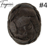8*10' Mono With Poly Hair System for Men –Natural Hair Piece 130% Density -Free Style3