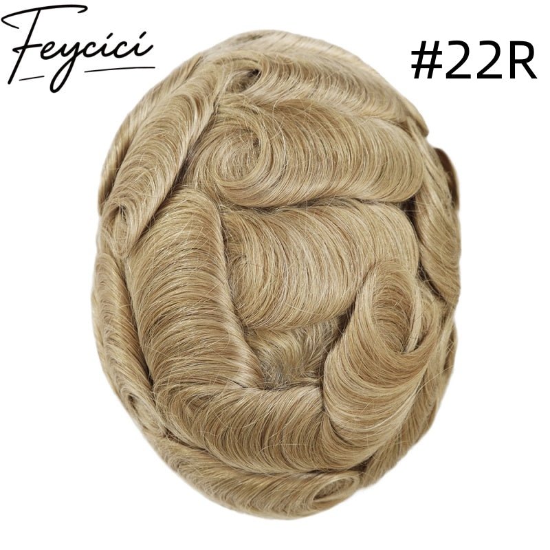 8*10' Mono With Poly Hair System for Men –Natural Hair Piece 130% Density -Free Style8