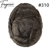 8*10' Mono With Poly Hair System for Men –Natural Hair Piece 130% Density -Free Style9