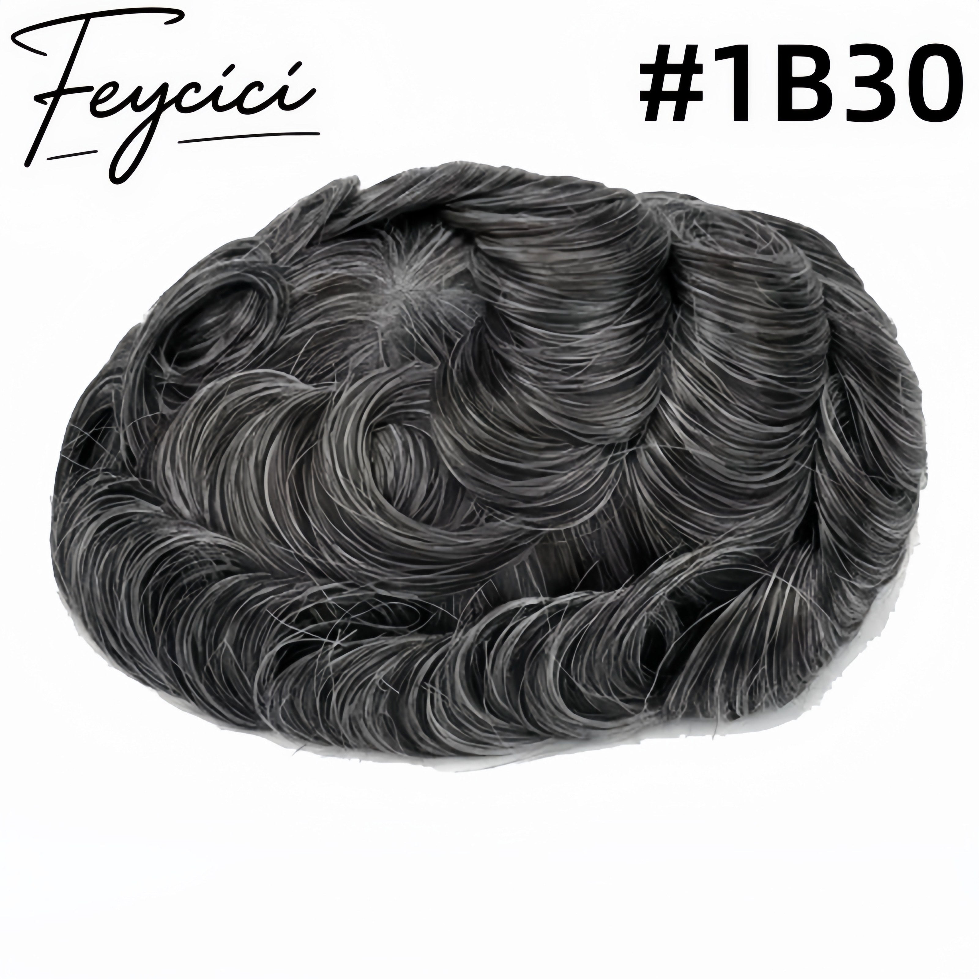 8*10 Pu Mens Wigs Baldness-Natural Hair Piece-Free Style Hair System Toupee3