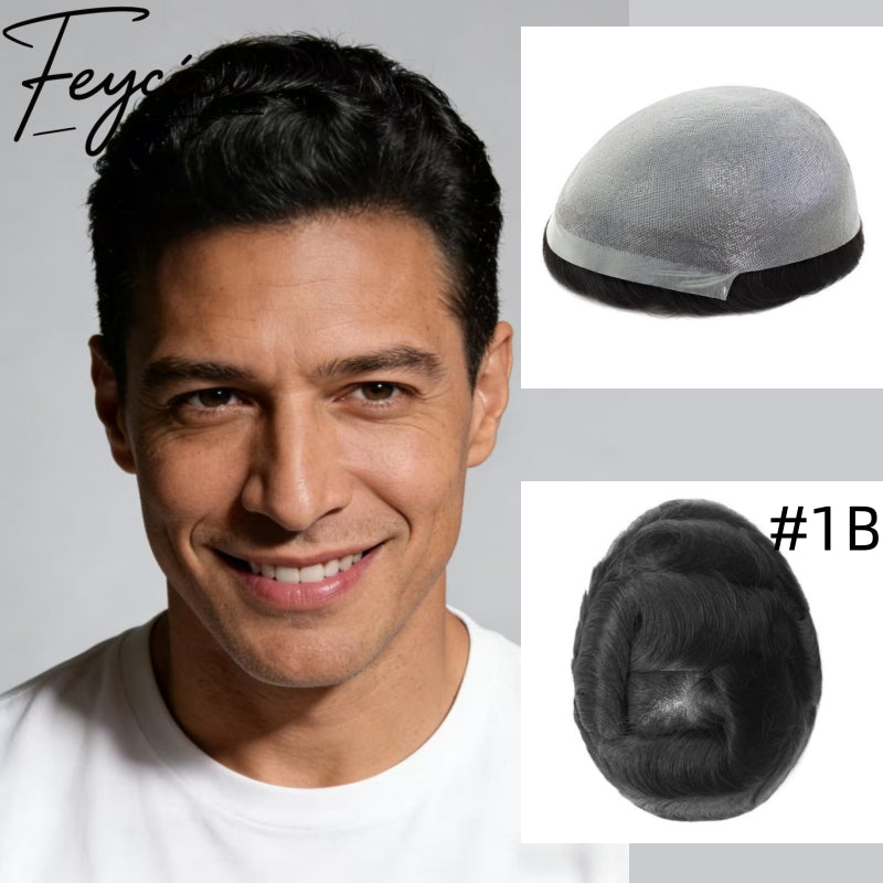 8*10' Super Thin Skin Hair System for Men –Natural Hair Piece V Loop -Free Style