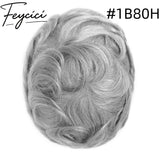 8*10' Super Thin Skin Hair System for Men –Natural Hair Piece V Loop -Free Style10