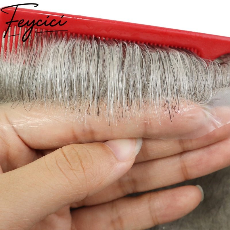 8*10' Super Thin Skin Hair System for Men –Natural Hair Piece V Loop -Free Style18