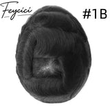 8*10' Super Thin Skin Hair System for Men –Natural Hair Piece V Loop -Free Style3