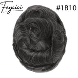 8*10' Super Thin Skin Hair System for Men –Natural Hair Piece V Loop -Free Style4