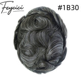 8*10' Super Thin Skin Hair System for Men –Natural Hair Piece V Loop -Free Style6
