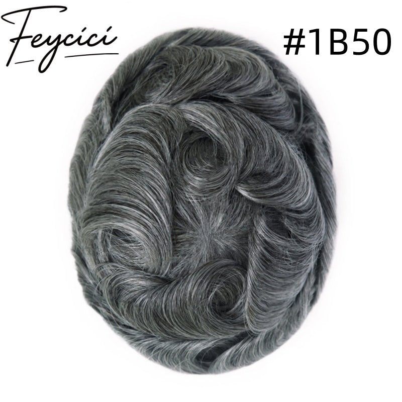 8*10' Super Thin Skin Hair System for Men –Natural Hair Piece V Loop -Free Style8