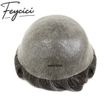 8*10' Super Thin Skin Hair System for Men –Natural Hair Piece V Loop Toupee -Free Style10