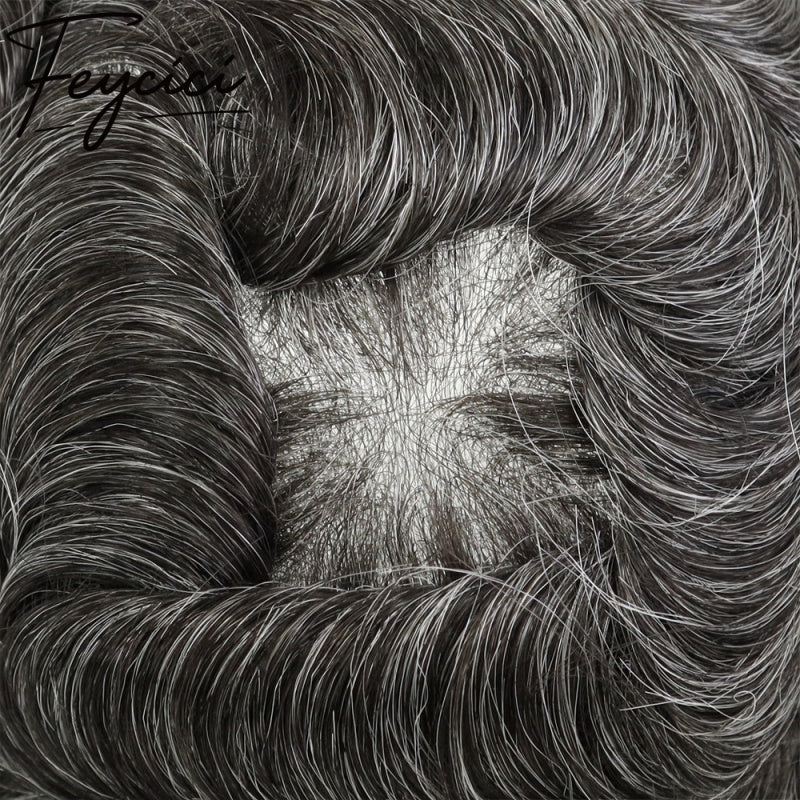 8*10' Super Thin Skin Hair System for Men –Natural Hair Piece V Loop Toupee -Free Style13