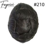 8*10' Super Thin Skin Hair System for Men –Natural Hair Piece V Loop Toupee -Free Style2