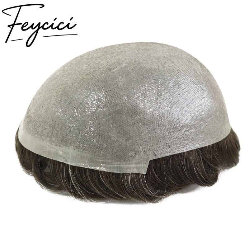 8*10' Super Thin Skin Hair System for Men –Natural Hair Piece V Loop Toupee -Free Style8