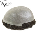 8*10' Super Thin Skin Hair System for Men –Natural Hair Piece V Loop Toupee -Free Style8