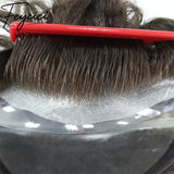 8*10' Super Thin Skin Hair System for Men –Natural Hair Piece V Loop Tupee -Free Style13