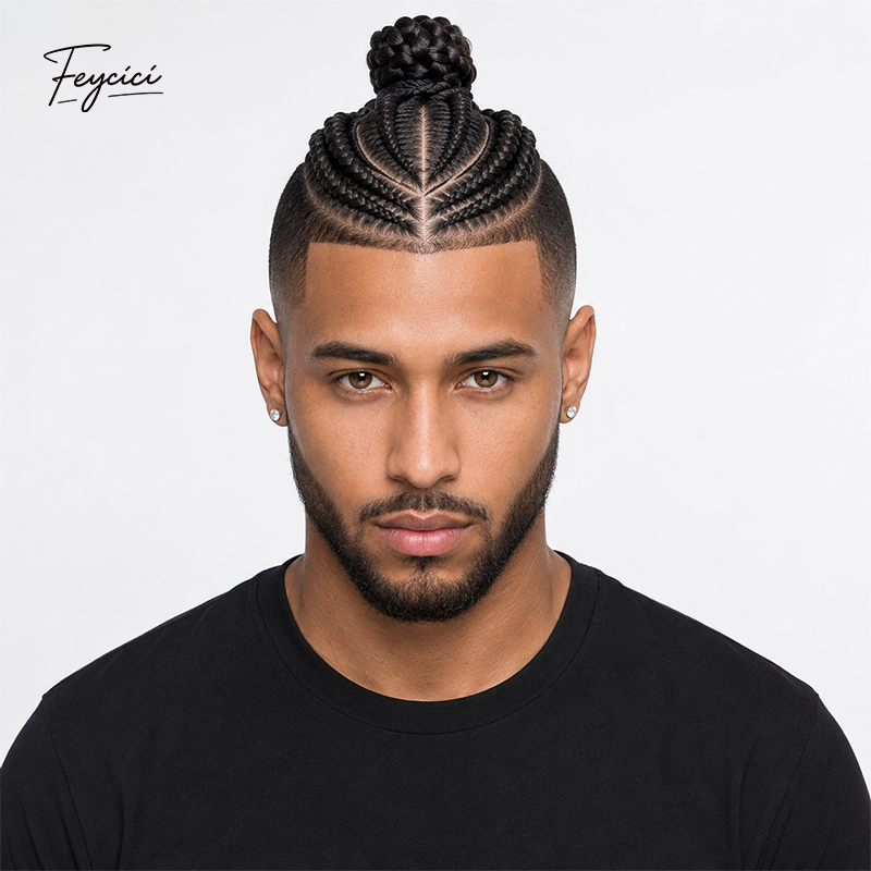 8"x10" Full Lace Afro Toupee - Breathable Men's Dreadlocks Hair System