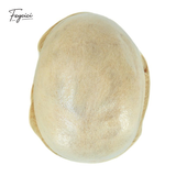 Feycici 8x10 inch invisible thin skin hair system for men with V-loop front, natural hair piece, free style, lightweight and realistic