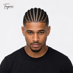 8"x10" Lace with PU Afro Toupee - Hybrid Base Men's Dreadlocks System