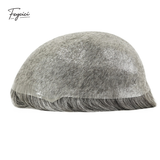 8x10 inch super thin skin hair system for men with natural hair and V loop, designed for a free style appearance by Feycici