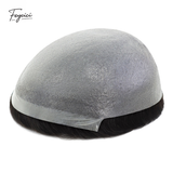 Feycici 8x10 inch super thin skin hair system for men with natural hair, V loop style, free style design, lightweight and realistic.