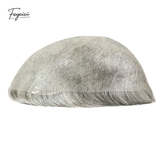 Feycici 8x10 inch super thin skin hair system for men with natural hair and V loop design, free style, lightweight and realistic.