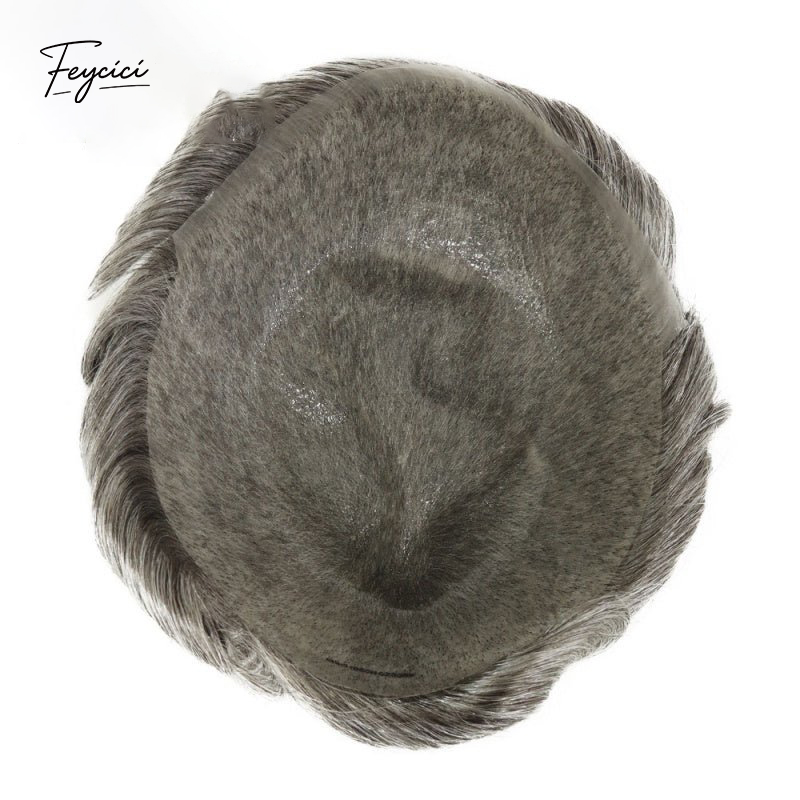 8"x10" Super Thin Skin Hair System for Men –Natural Hair Piece V Loop Toupe -Free Style