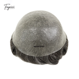 Feycici 8x10 inch super thin skin hair system for men with natural hair, V loop toupee in a free style, lightweight and natural appearance.