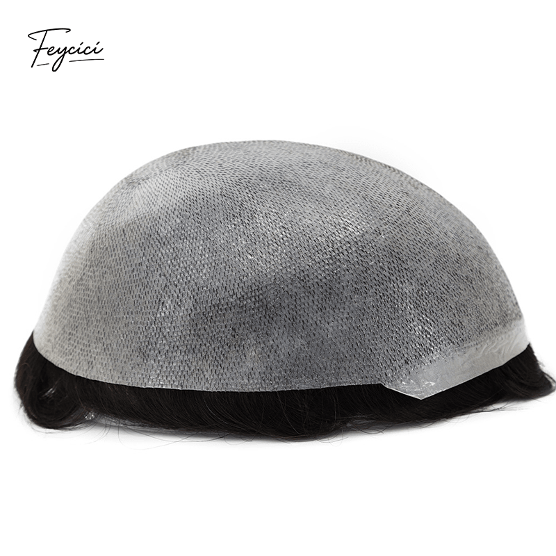 8"x10" Ultra Thin Skin Men's Toupee - V-Loop Invisible Hair System