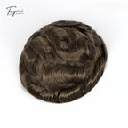 AUS Series Men's Hair System - Durable French Lace with Skin Perimeter