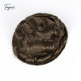 AUS Series Men's Hair System - Durable French Lace with Skin Perimeter