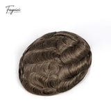 AUS Series Men's Hair System - Durable French Lace with Skin Perimeter