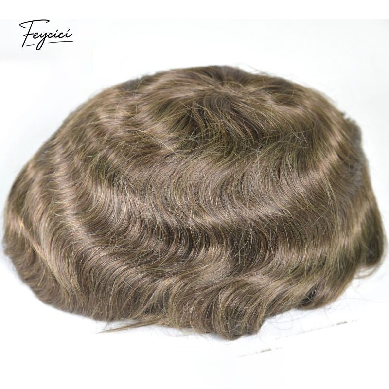 AUS Style Men’s Hair System - Durable Mono & Skin Hybrid Toupee3