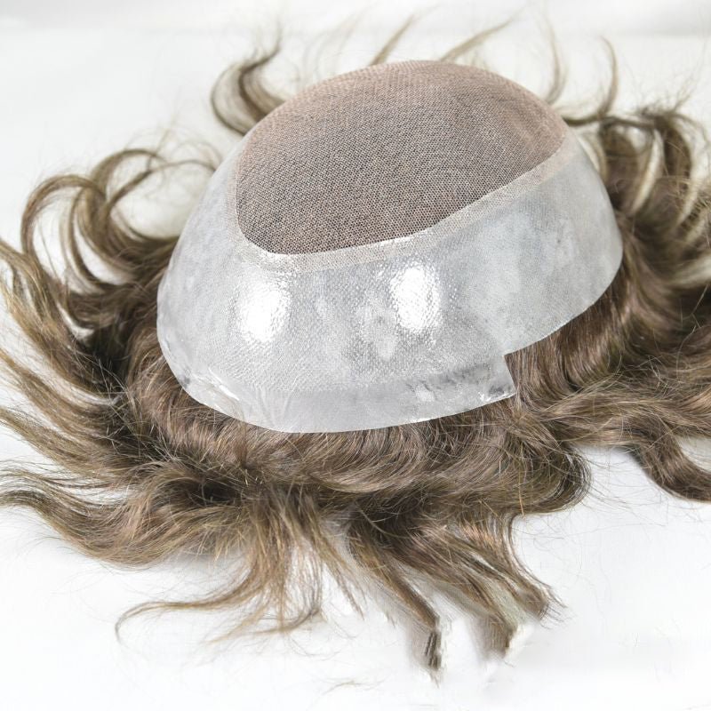 AUS Style Men’s Hair System - Durable Mono & Skin Hybrid Toupee5