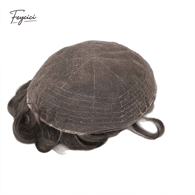 Aero-Swiss Series - Full Lace Hand-Tied Human Hair Toupee