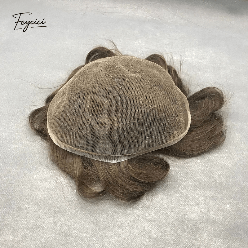 Aero-Swiss Series - Full Lace Hand-Tied Human Hair Toupee