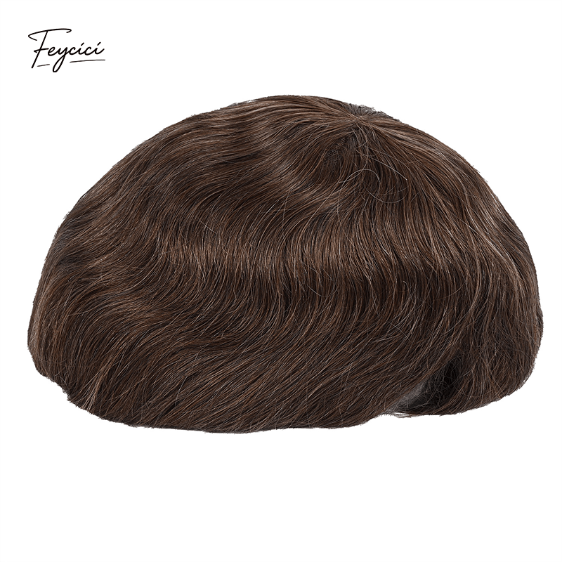 Air-Lace Series - 10x8" Full Swiss Lace Hand-Tied Men's Toupee