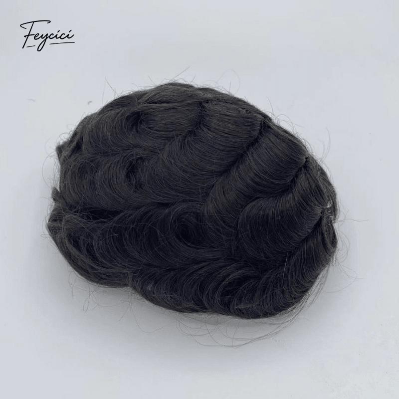 Bio-Lace Hybrid System - Swiss Lace Center with V-Loop Skin Perimeter Men's Toupee