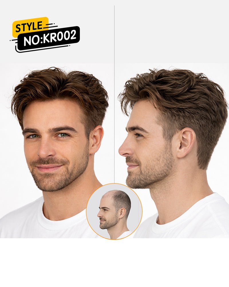 Classic Skin Series - Ultra-Thin Bio-Skin Men's Human Hair Toupee (Raw & Styled Options)