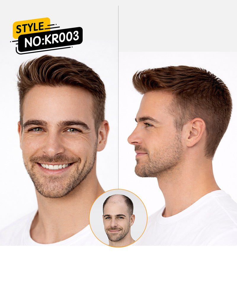 Classic Skin Series - Ultra-Thin Bio-Skin Men's Human Hair Toupee (Raw & Styled Options)