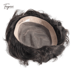 D7-3 Series - Durable Fine Mono Center with NPU Perimeter Men's Human Hair Toupee