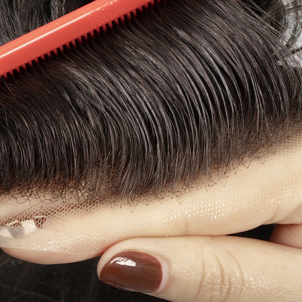 Dual-Mount Lace & PU Men’s Hair System - Human Hair Topper