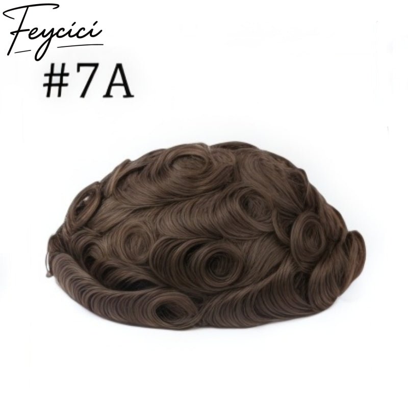 Durable Lace With PU Hair System for Men –Natural Hair Piece -Best for Daily Business Wear1