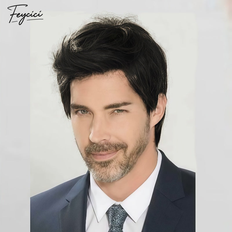 FeyciciBreathableRoseNetLaceBaseBlackMensToupee_2