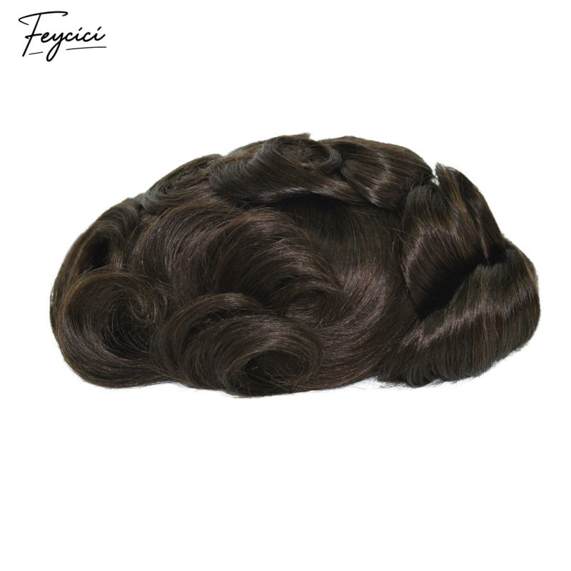 FeyciciLaceTopWithPUDurableInvisible79DarkestBrownMensToupee_1